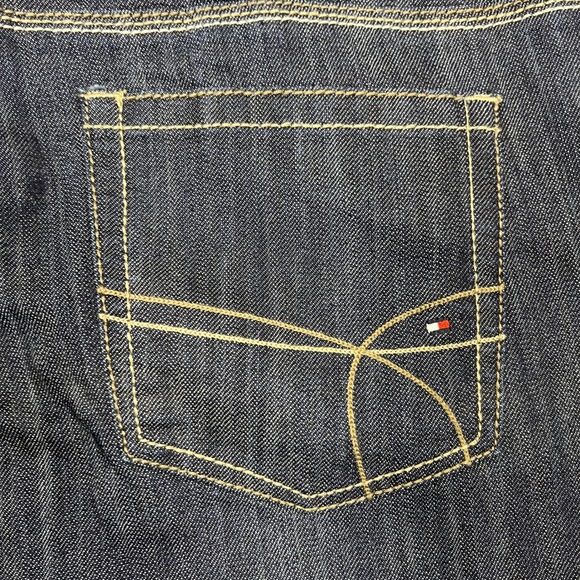 Tommy Hilfiger Capri Jeans Plus Sz 20 Cropped Wide-Leg Stretch Dark Wash Y2K NEW - Picture 11 of 14